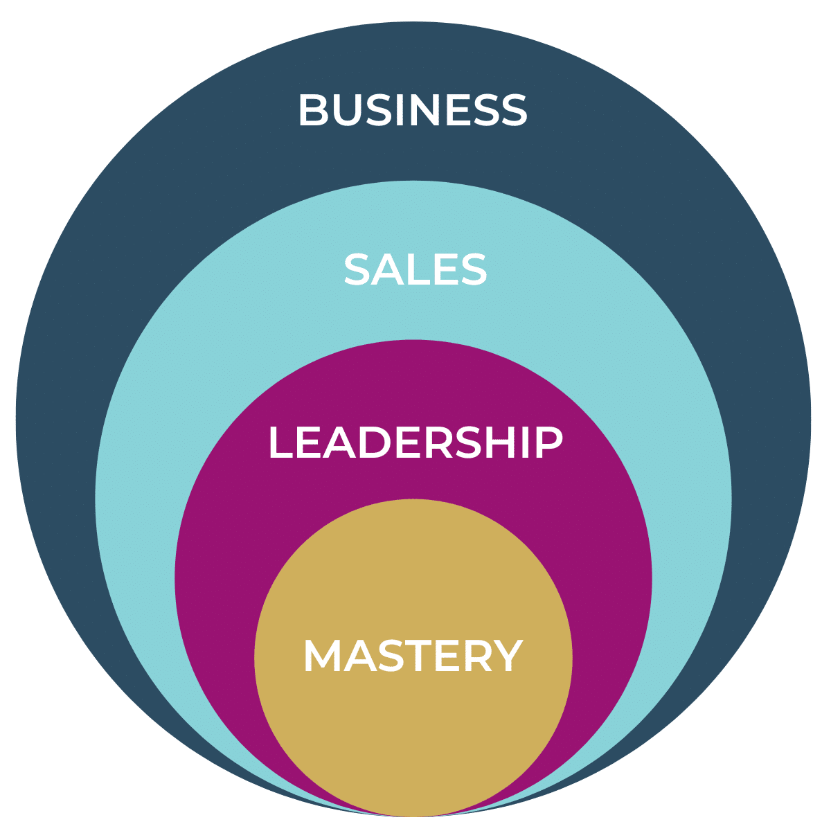 This graph demonstrates the layers of mastery involved in leadership taught through L.E.C. business coaching